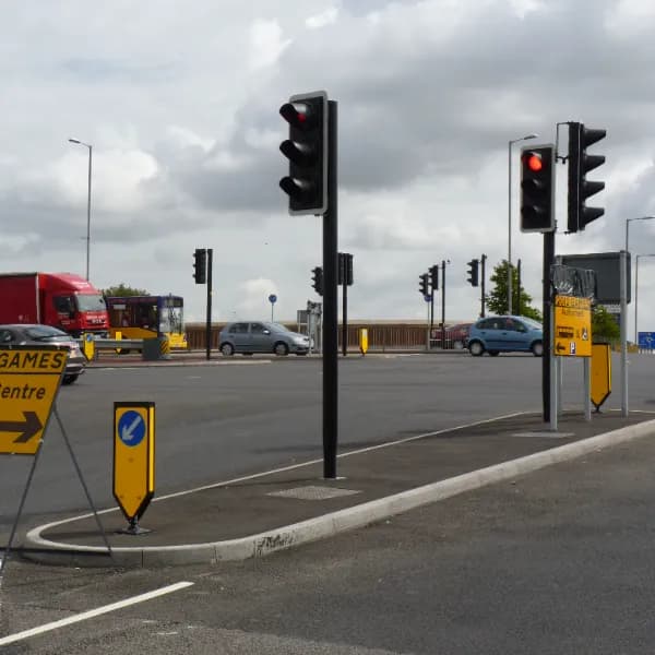 Traffic Signal Pole A45 Coventry4 United Kingdom