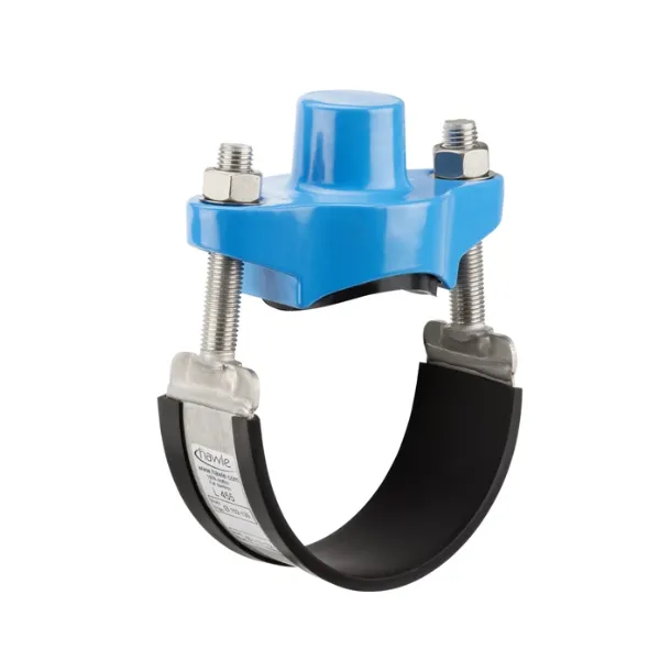 3530 universal pipe saddle without drilled connection hole