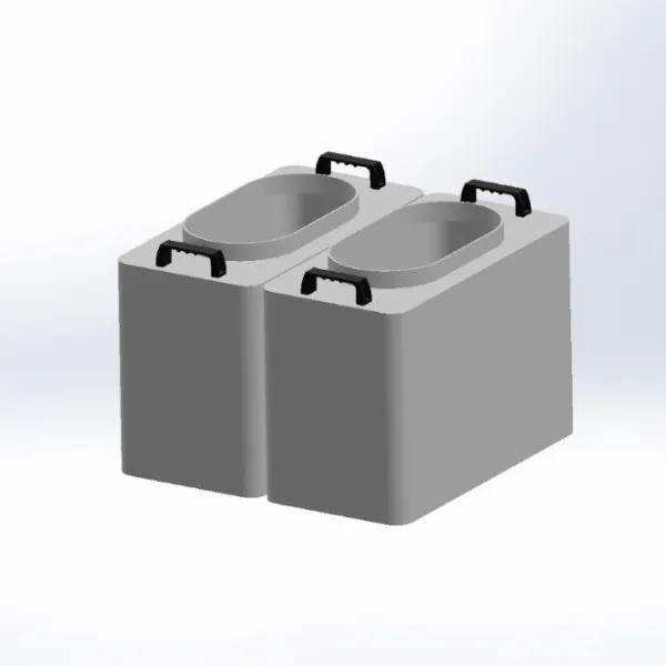 2x55liter vaten