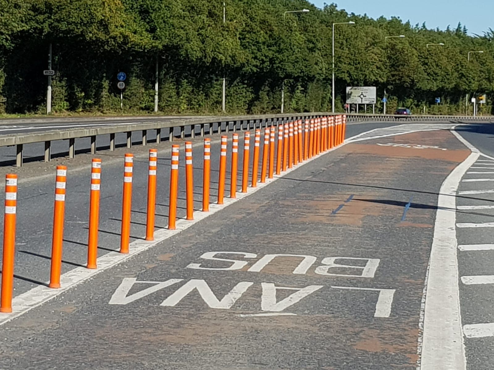 QUICK-FLEX Bollards for Bus Lane Protection in Fingal